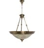 Gold Dish Tilak Antique Brass 3 Light Hanging Light