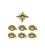 Gold Diya Set With Thali For Decor And Pooja Set Of 8