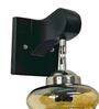 Gold E27 holder Wood & Glass Uplight Wall Scone