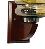 Gold E27 holder Wood & Glass Uplight Wall Scone