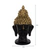 Gold Elegant Hair Buddha Head