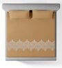 Gold Embroidered 210 TC Cotton King Sized Bedsheet with 2 Pillow Covers