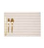 Cream Emma Rectangular PVC Dining Table Placemat