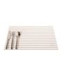 Cream Emma Rectangular PVC Dining Table Placemat