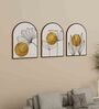 Gold & White Engineered Wood (Set of 3) Art Panels
