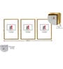 Multicolour Engineered Wood (Set of 3) Art Panels