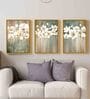 Multicolour Engineered Wood (Set of 3) Art Panels