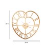 Gold Engineered Wood Knee Modern Wall Clock