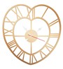Gold Engineered Wood Knee Modern Wall Clock