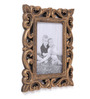 Gold Engineered Wood Wall Wooden Carved Rectangle Photo Frame