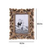 Gold Engineered Wood Wall Wooden Carved Rectangle Photo Frame