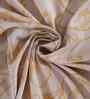 Gold Ethnic Motifs 400 TC Cotton King Size Bed Sheet with 2 Pillow Covers Classical Ornate Collection