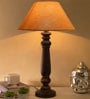 Gold Fabric Table Lamp