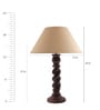 Gold Fabric Classic Twister Table Lamp