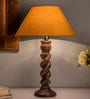 Gold Fabric Classic Twister Table Lamp