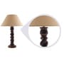 Gold Fabric Classic Twister Table Lamp