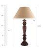 Gold Fabric Eureka Polka Table Lamp
