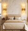 Gold Finish, Decorative Sconce Modern LED Wall Light Pack of 2