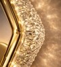 Gold Finish Novelty Wall Light Hexagon Design Set of 1