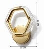 Gold Finish Novelty Wall Light Hexagon Design Set of 1