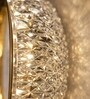 Gold Finish Novelty Wall Light Oval Design Set of 2