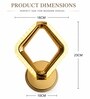 Gold Finish Novelty Wall Light Square Design Set of 1