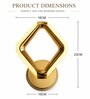 Gold Finish Novelty Wall Light Square Design Set of 2