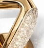 Gold Finish Novelty Wall Light Triangle Design Set of 1