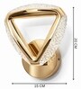 Gold Finish Novelty Wall Light Triangle Design Set of 1
