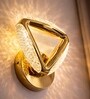 Gold Finish Novelty Wall Light Triangle Design Set of 1