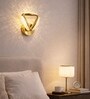Gold Finish Novelty Wall Light Triangle Design Set of 2