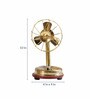Gold Finish Metal Table Fan Pop Culture Curio