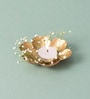 Gold Floral Design Diya