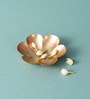 Gold Floral Design Diya