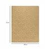 Gold Microfibre Floral 4 x 6 Feet Hand Tufted Carpet