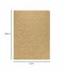 Gold Floral Microfibre 6 ft x 9 ft Hand Tufted Carpet