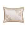 Gold Floral Print 400 TC Cotton Polyester 2 Pillow Sham Set