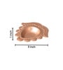 Gold Flower Design Diyas Set of 6
