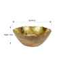 Gold Foiling Wooden Luma Bowl