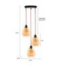 Ryan Gold Gold Glass Cluster Hanging Light