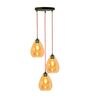 Ryan Gold Gold Glass Cluster Hanging Light