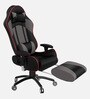Gold Gaming Chair With Footrest In Grey & Black Colour