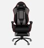 Gold Gaming Chair With Footrest In Grey & Black Colour