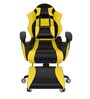Gold Gaming Chair With Footrest In Yellow & Black Colour