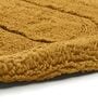 Gold Geometric Cotton 19x27 Inches AntiSkid (Set of 2) Bath Mats