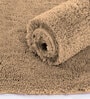 Gold Solid Microfiber 5 ft x 2 ft Machine Made Runner
