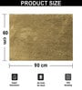 Gold Geometric Microfibre 35x24 Inches  Bath Mat