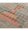 Gold Geometric Wool 6 ft x 9 ft Hand Knotted Carpet