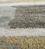Gold Geometric Wool 6 ft x 9 ft Hand Tuftted Carpet