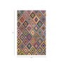 Multicolor Geometrical Wool 3 ft X 5 ft Hand Tufted Carpet